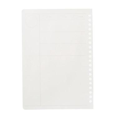 日付フリーリフィル 週間バーチカル A5 パピノット テラコッタ