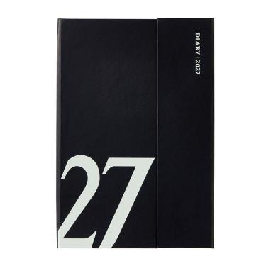 2026年12月始まり手帳 週間レフト B6 マグネット27 ブラック