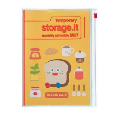 2026年12月始まり手帳 月間 A5 ストレージイット ブランチブラザー トースト