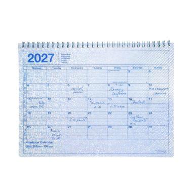 2027年1月始まり 月間 ノートブックカレンダー M シティライト
