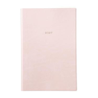 2027年1月始まり手帳 1日1ページ B6変形 エディット ニュアンスカラー パステルピンク
