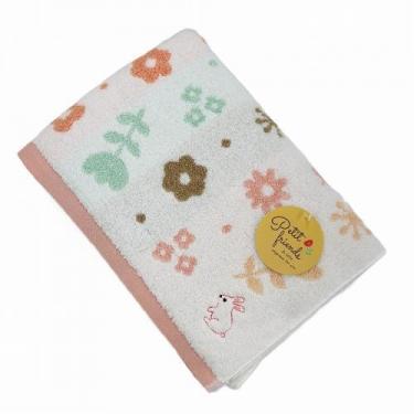 SALE】 無撚糸 バスタオル プチブルーム 60×120cm うさぎ