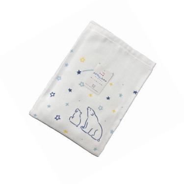 バスタオル 泉州ガーゼ&パイル 60×120cm ポーラースター