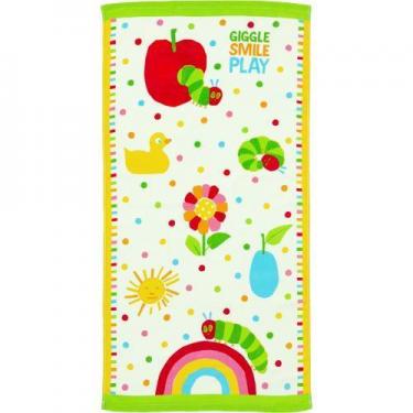 はらぺこあおむし バスタオル 60×120cm  にっこり