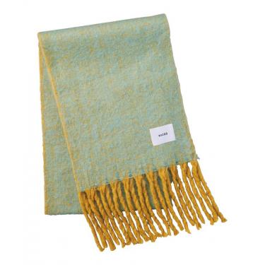 ボリュームマフラー シャンブレー ミントグリーン