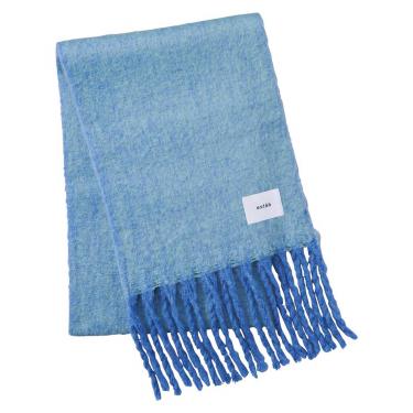 ボリュームマフラー シャンブレー スカイブルー