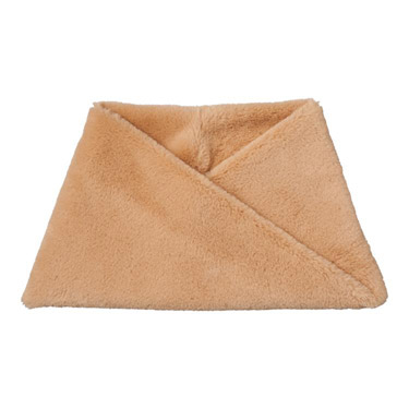 ふわもこファースヌード プレーン キャメル エスタ