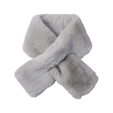 ふわもこマフラー ポメラニアン ライトグレー エスタ