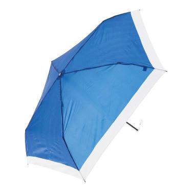 折りたたみ傘 軽量 55cm ボーダー ディープブルー マジカルテック