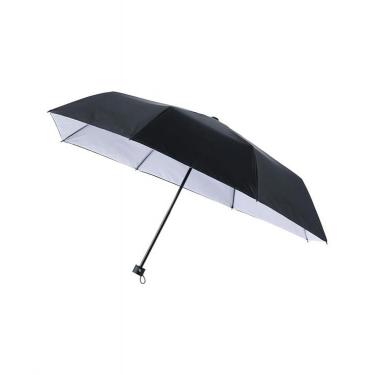 ハニカム断熱パラソル 折りたたみ傘 晴雨兼用 ミニ 60cm ブラック