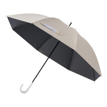 長傘 晴雨兼用 撥水 遮光 フロータス 55cm ベージュ