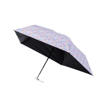 折りたたみ傘 晴雨兼用 ミラクルテックプロテクション カラフルドット ペールピンク