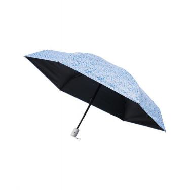 折りたたみ傘 晴雨兼用 自動開閉 ミラクルテックプロテクション カラフルドット ペールスカイ