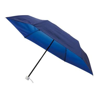 折りたたみ傘 ハニカム断熱パラソル 55cm グラデーション ディープブルー