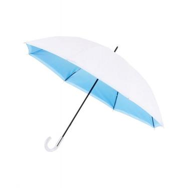 長傘 ハニカム断熱パラソル グラデーション オフホワイト