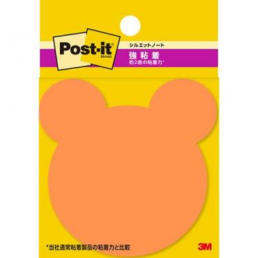 ポストイット シルエットノート クマ