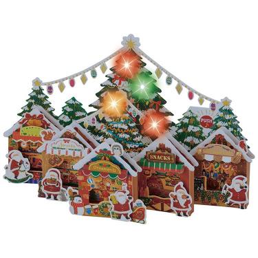 クリスマス ライト&メロディーカード クリスマスマーケット