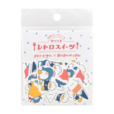 フレークシール　タキシードサム×あひるのペックル