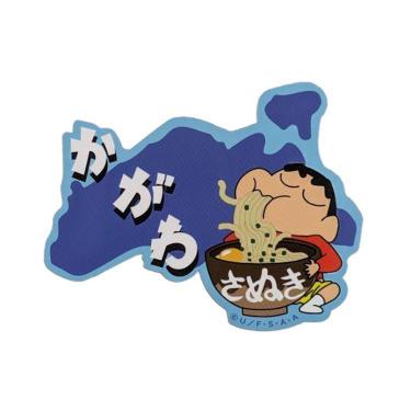 ご当地キャラクターステッカー クレヨンしんちゃん 香川 さぬきうどん
