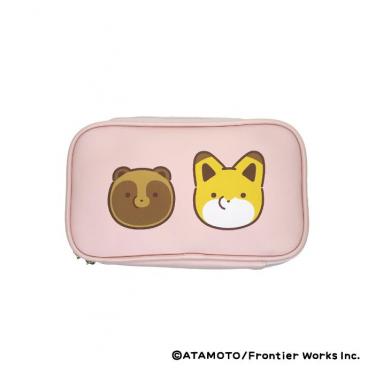 ガジェットポーチ フェイス タヌキとキツネ