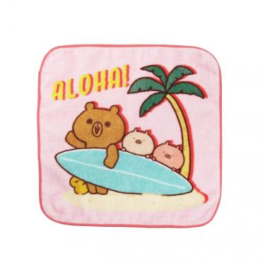 ハンドタオル　アロハ　うさまる　ＳＵＲＦ’Ｓ　ＵＰ
