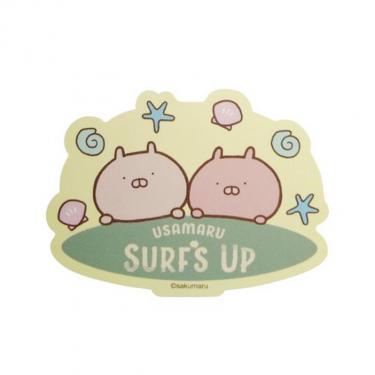 キャラクターステッカー 貝殻 うさまる SURF’S UP