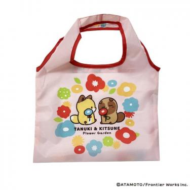 ショッピングバッグ　Ｓ　２匹　タヌキとキツネ