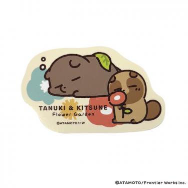 ステッカー タヌキ&クマ タヌキとキツネ