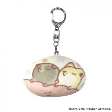 クッションキーホルダー　タヌキとキツネ　２匹