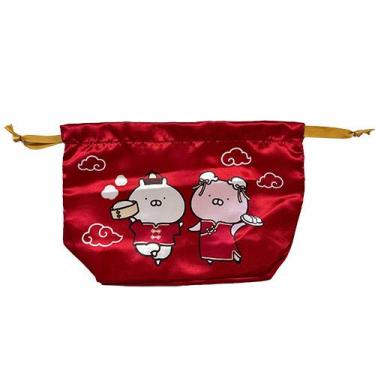 マチ付巾着 ふたり うさまる