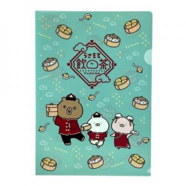 A4クリアファイル 集合 うさまる