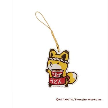 アクリルキーホルダー 赤いきつねと緑のたぬき てくてくキツネ