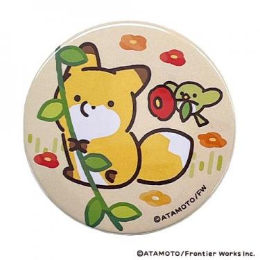 缶バッジ アスレチック キツネ タヌキとキツネ