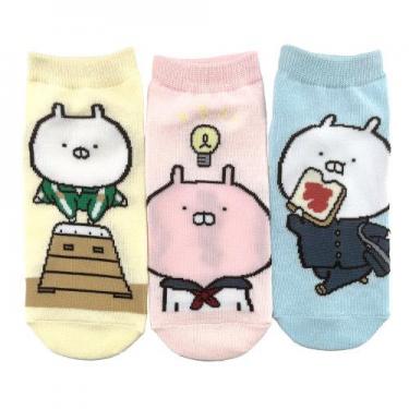 3Pセットソックス うさまるスクールデイズ Aパターン