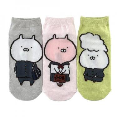 3Pセットソックス うさまるスクールデイズ Bパターン