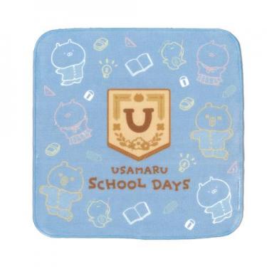 ハンドタオル うさまるスクールデイズ 総柄