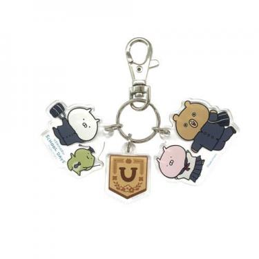 3連アクリルキーホルダー うさまるスクールデイズ 集合