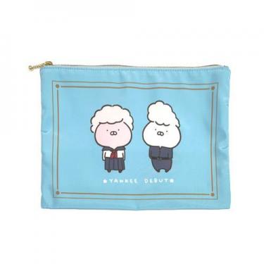 フラットポーチ うさまるスクールデイズ ヤンキー