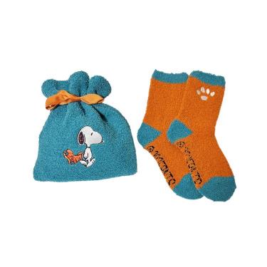 もこもこ靴下IN巾着 ピーナッツ 靴下