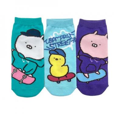 3Pセットソックス うさまるストリート ジャンプ