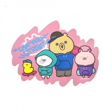 アウトドアステッカー うさまるストリート 集合