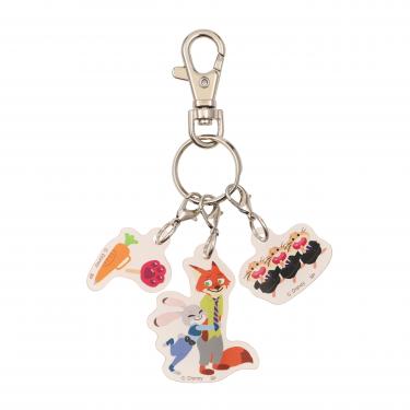 3連アクリルキーホルダー ズートピア ハグ