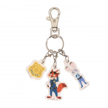 3連アクリルキーホルダー ズートピア ポリス