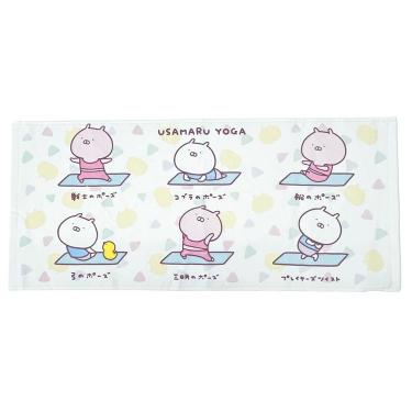 ロングタオル うさまるフィットネス ヨガ