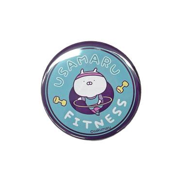 缶バッジ うさまるフィットネス フープ