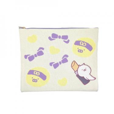 ニットポーチ うさまるメイクアップ リボン