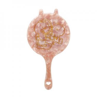 ハンドミラー&巾着セット うさまるメイクアップ ピンク
