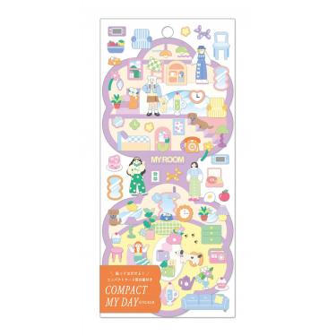 コンパクトマイデイステッカー マイルーム