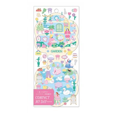 コンパクトマイデイステッカー ガーデン