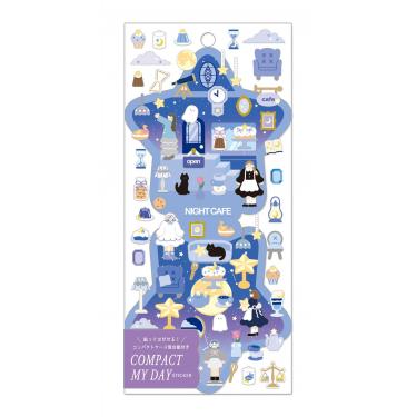 コンパクトマイデイステッカー ナイトカフェ